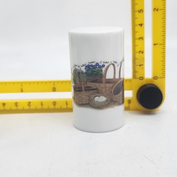 Vintage Olive Oyls Bread in a Basket Salt & Pepper Shakers Set Hand Painted 80s - Picture 6 of 6